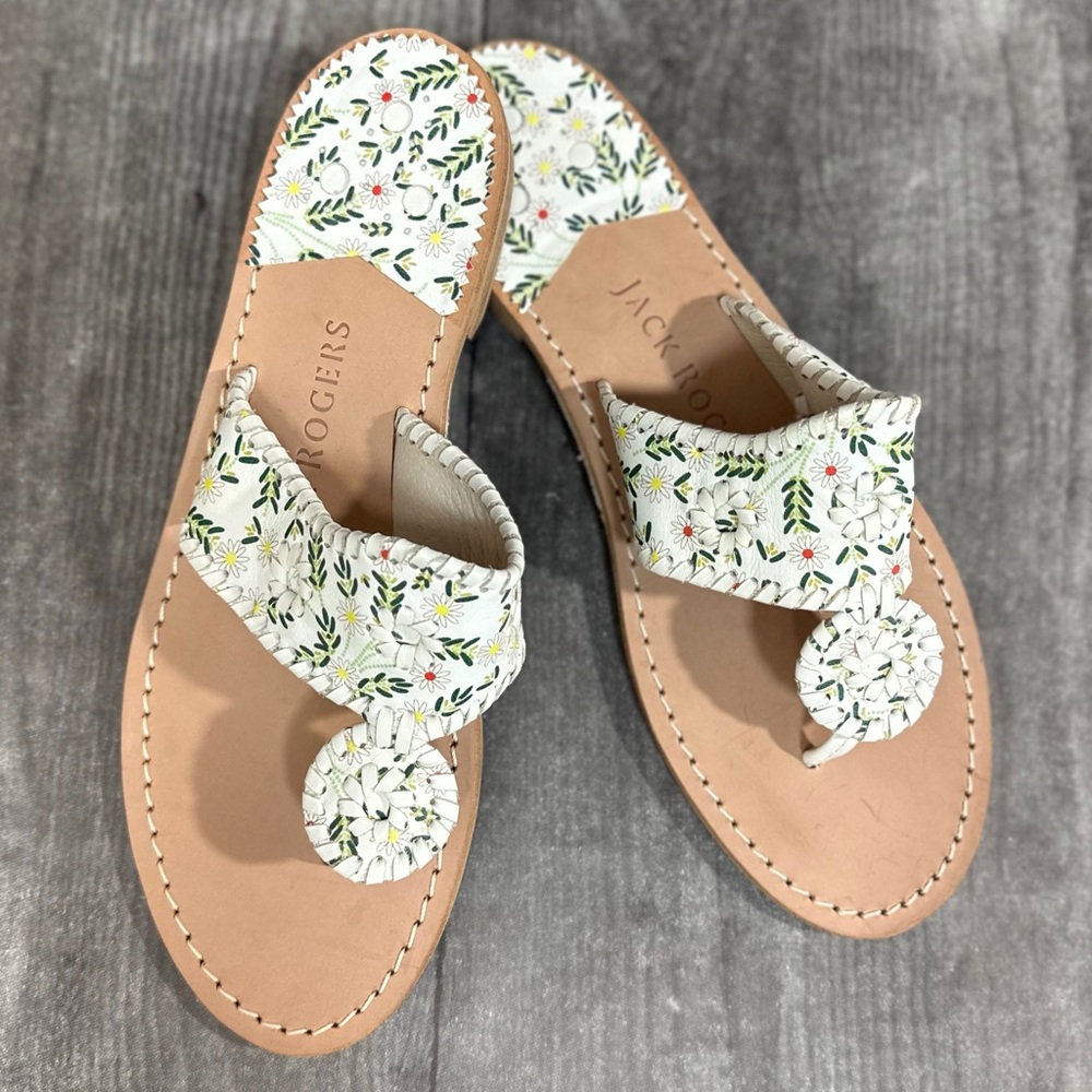 Jack Rogers Jacks Daisy Print Floral Sandals